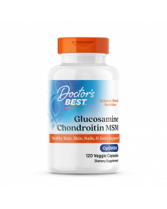 Doctor's Best Glucosamine Chondroitin MSM with OptiMSM, 120 Veggie Caps