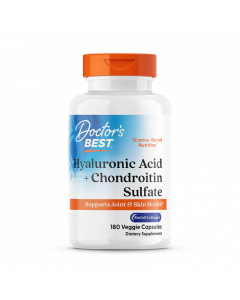 Doctor's Best Hyaluronic Acid + Chondroitin Sulfate, 180 Veggie Caps