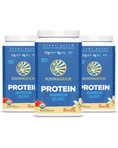 Sunwarrior - Warrior Blend Protein Vanilla - 3 x 750 g Voordeelpakket